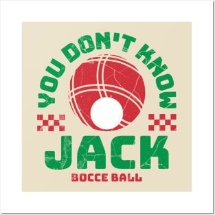 Bocce Ball - You Don't Know Jack Funny Bocceball Game Posters and Art